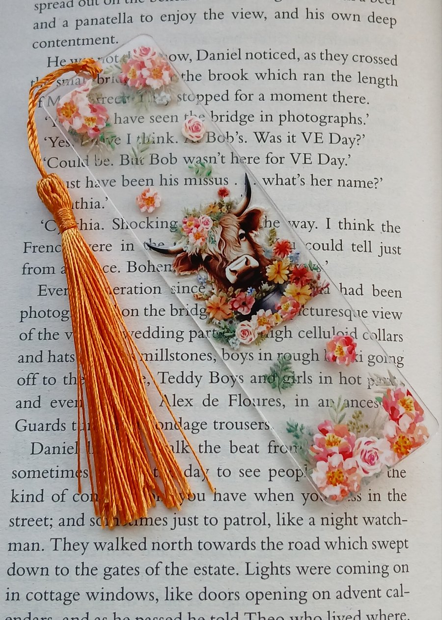 Clear acrylic bookmark 