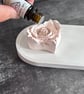 Rose Heart Essential Oil Diffuser and White Oval Tray Home Decor Gift