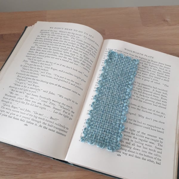 Handwoven Bookmark with 10% Alpaca