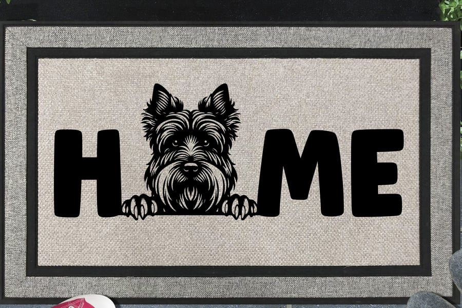 Scottish Terrier Home Door Mat No.2 - All Weather Doormat - 45x70cm 