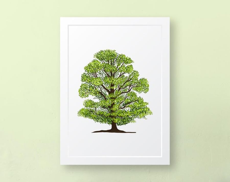 Elm Tree Art Print, Wall Art, Unframed Art Print