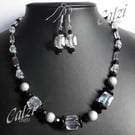 Crystal Cubes Sparkly Jewellery Set