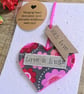 'Love & Hugs' Keepsake Heart & Plantable Wildflower Card: 'Thinking Of You' Gift - Image 1
