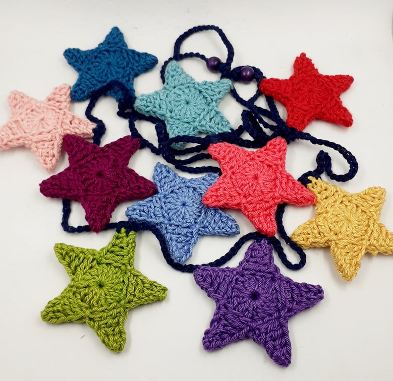 Crochet Star Garland - Not So Milky Way! 