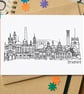 Bradford Skyline Greetings Card - Image 1