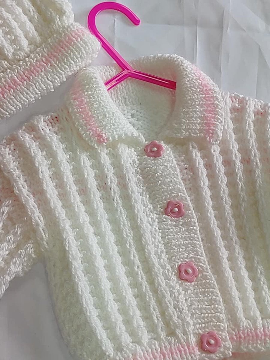 baby  jacket and hat sets - 3 to 6 months