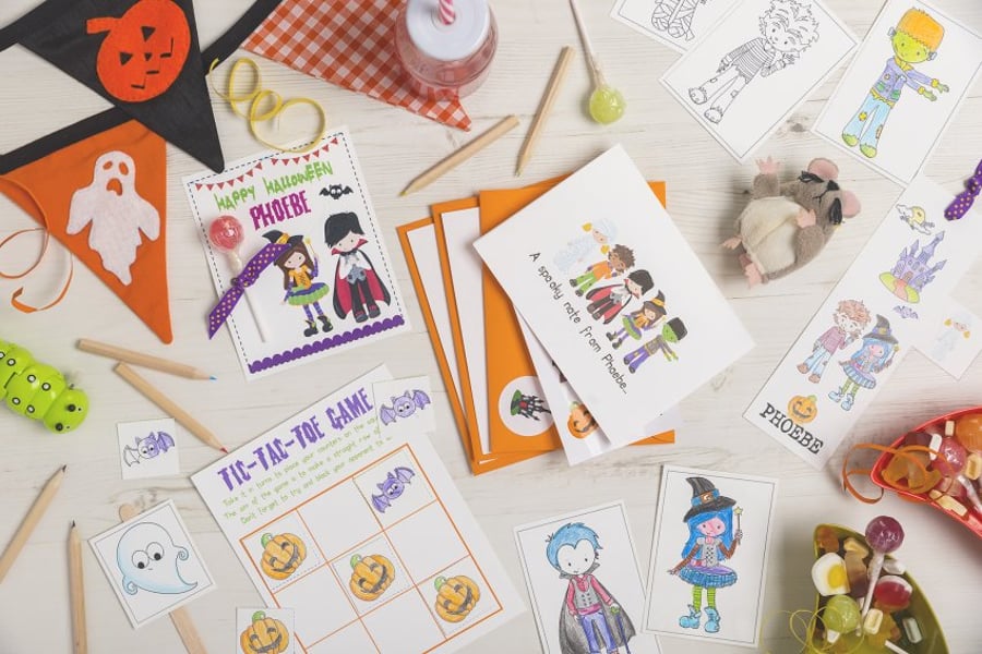 Bumper Personalised Halloween Activity Bundle