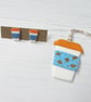 Mini Autumn coffee cup earrings, choose your fixing - Image 10