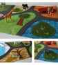 Zoo Travel Play Mat - Personalised Safari Zoo Play On The Go Play Scene UKCA - Image 2