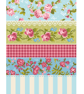 113 - Cross Stitch Floral Patchwork Victorian Rose Quilt Block Shabby Chic - Image 1