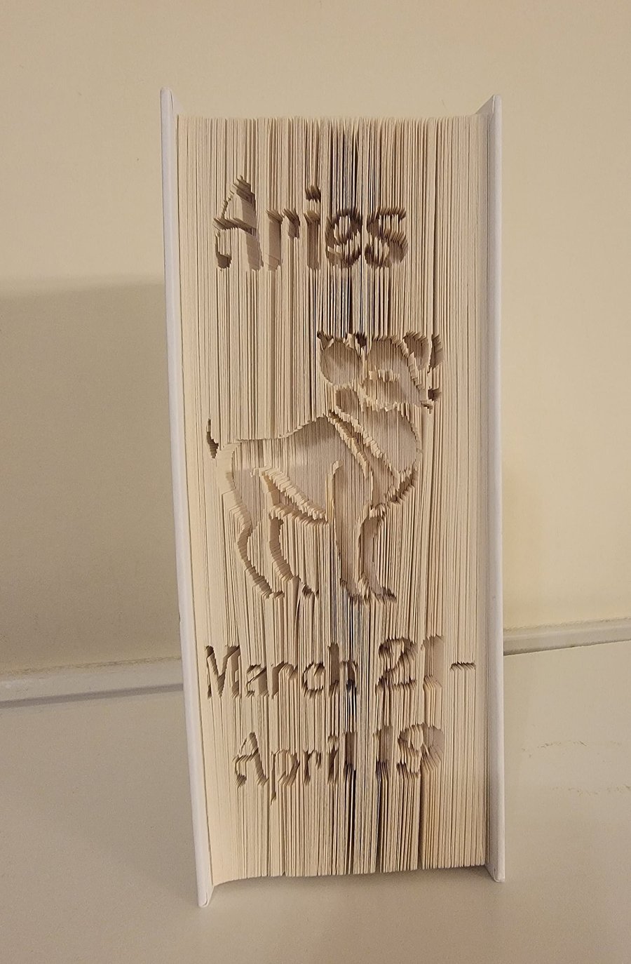 ARIES, Zodiac Sign CUT & FOLD Book Folding Pattern - EMAILED PDF PATTERN