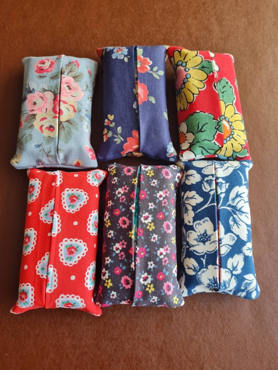 Cath Kidston Fabric pocket tissue holders plus other fabrics