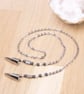 Napkin Chain Clips  - Hematite and knotwork napkin holder - elegant senior gift - Image 2