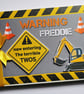 Terrible twos Birthday Guest book, trucks and diggers birthday book, gift - Image 1