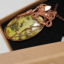 Earth Bound Green Opal Pendant 