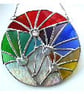 Fireworks Stained Glass Suncatcher Rainbow Handmade 007 - Image 5