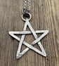 Large Silver Pentagram Pendant - Image 2