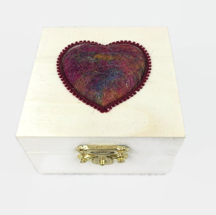 Seconds Sunday - Heart project box, sewing box ... - Folksy