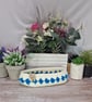 Glasses or trinket basket, hand crocheted 
