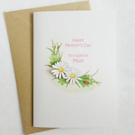 Mother's Day Daisy Card - Mum