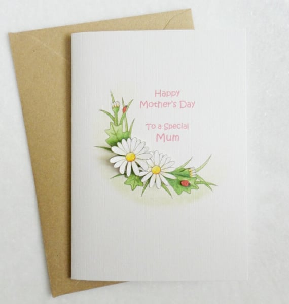 Mother's Day Daisy Card - Mum