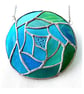 Ocean Ring Stained Glass Suncatcher Sea Coloured Art