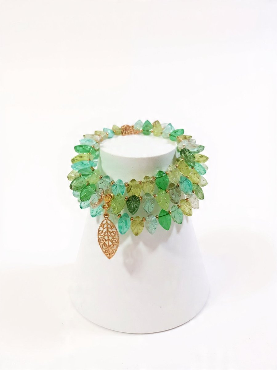 Glass Choker & Bracelet