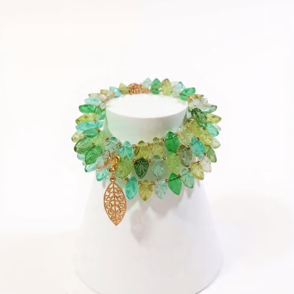 Glass Choker & Bracelet