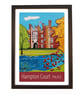 Hampton Court Palace travel poster print by Artist Susie West - Image 2