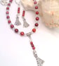 Pearl & Crystal Necklace and Earrings with Christmas Tree Charms, Christmas 2025 - Image 10