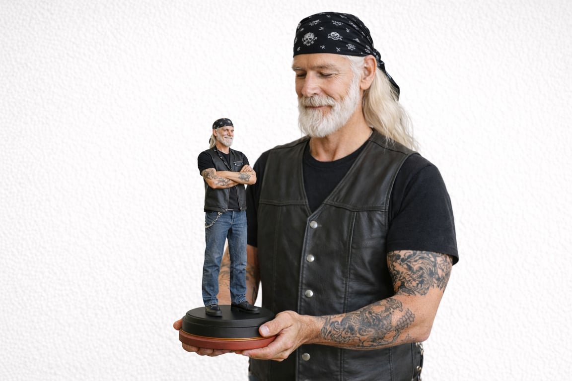 Custom 3D Printed Figurine Personalised Mini Statue Hand Painted Made to Order