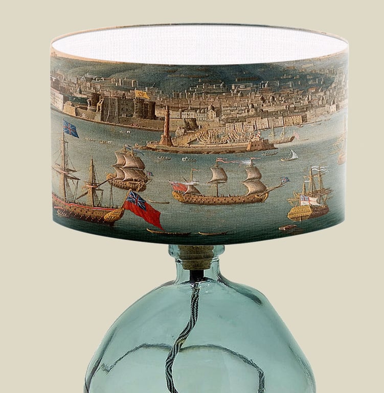 Fine Art Lampshade - Antique Print Lampshade -Period Print Lampshade 