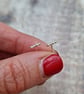 Sterling Silver Small Tiny Bar Beaded Stud Earrings - JBJ3021 - Image 1