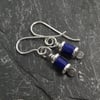 Reels  - silver and Lapis Lazuli earrings