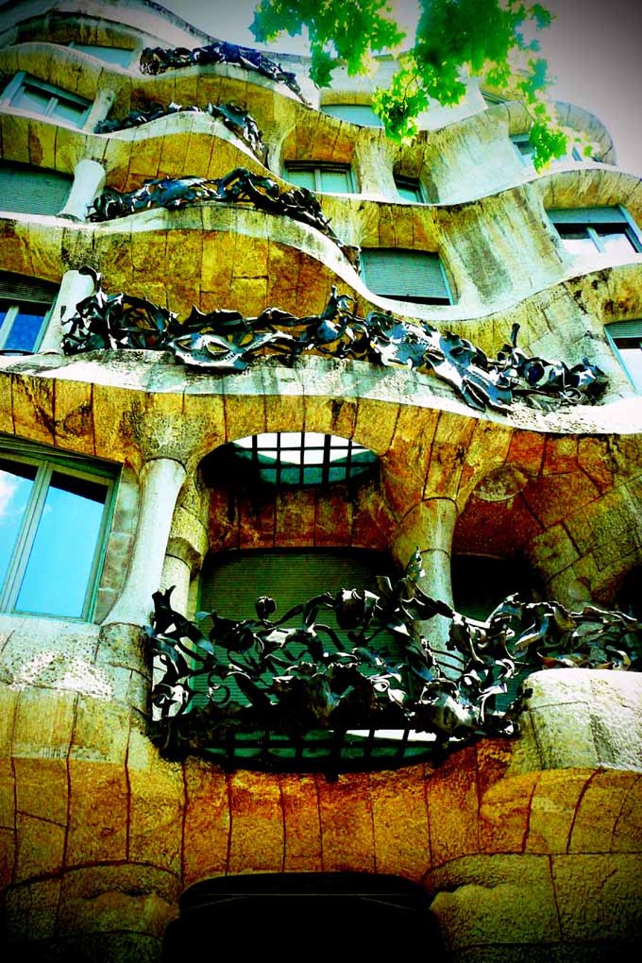 Casa Mila La Pedrera Barcelona Spain 12"x18" Print