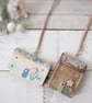 Set of 2 Wooden Floral House Hanging Decorations
