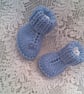 Baby's Hand Knitted Merino Mittens and Boots Set, Baby Shower Gift, Baby Clothes - Image 2