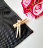 Black and white polkadot clip on peg bag, free uk delivery.   - Image 2