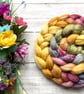 BFL, Rose Fibre and Alpaca blend Spinning fibre 100g Solstice