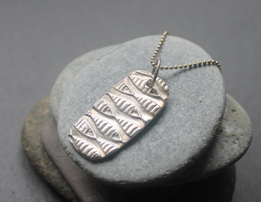 Fine Silver Fish Shoal Necklace