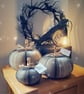 Set of 3 Black Pumpkin Book Gift - Handmade Halloween Decoration - Image 4