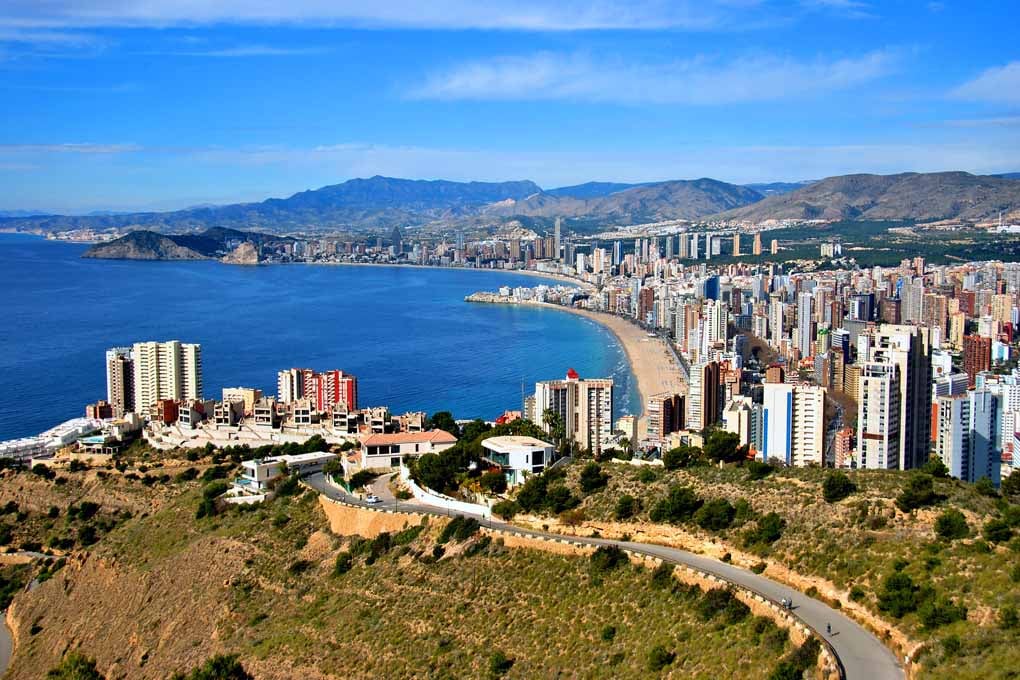 Benidorm Skyline Cityscape Levante Beach Spain Photograph Print