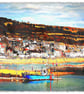 Lyme Regis Harbour & Seafront Print - Devon Coastal Wall Art - Image 2