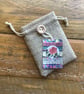 Felt Liberty fabric lace charm brooch badge - Image 3