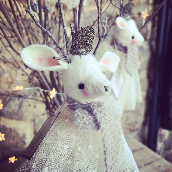 Snow Deer Decoration 