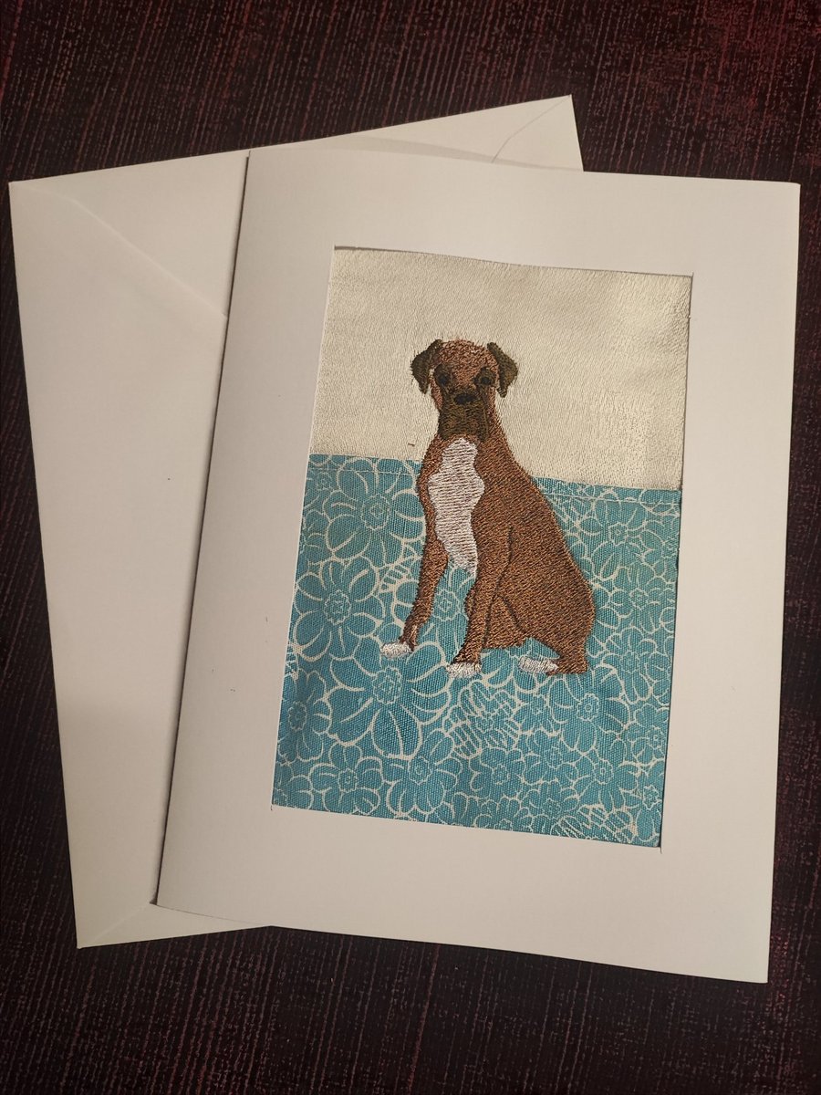 Card with Embroidery