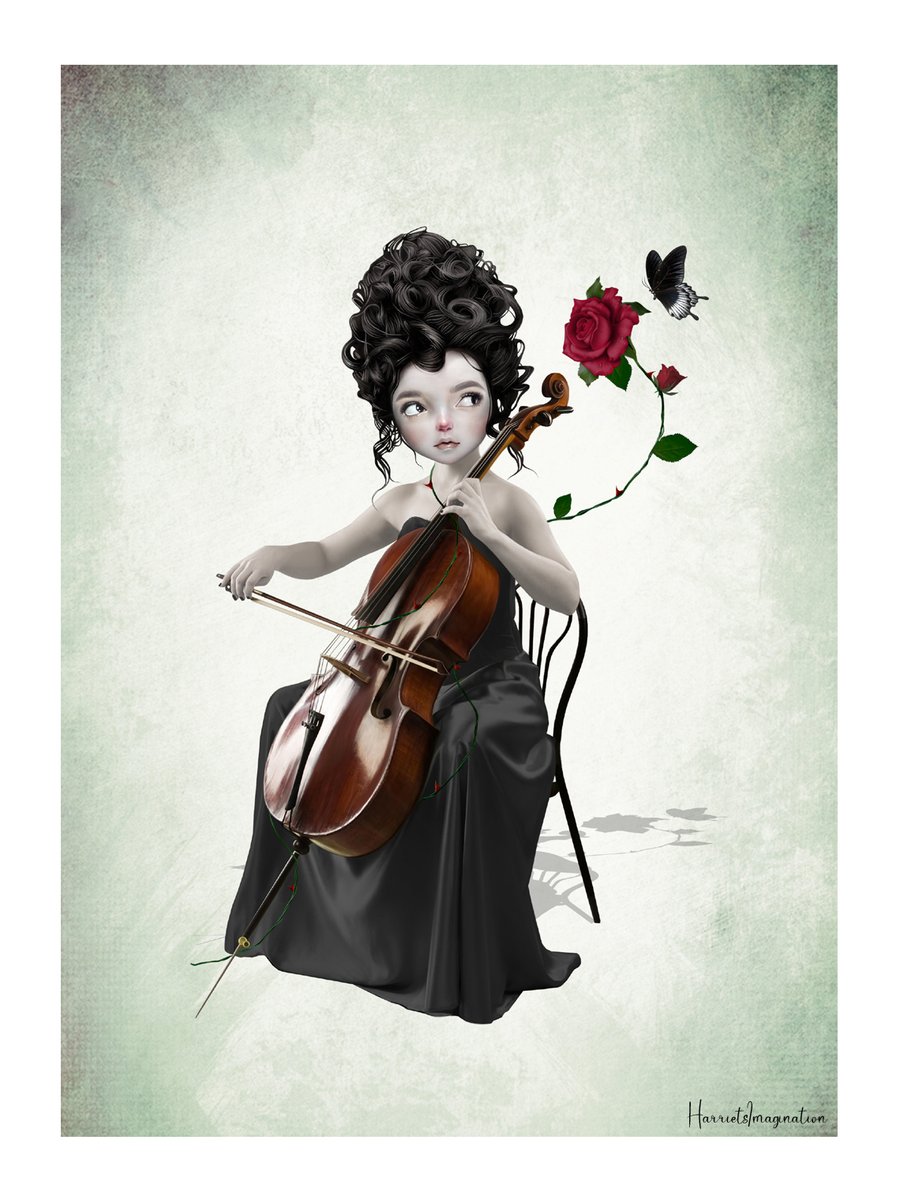 Musical Art Print - Rose Symphony