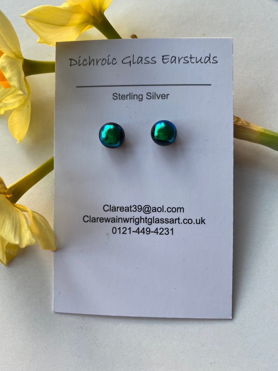 Dichroic Glass Earrings