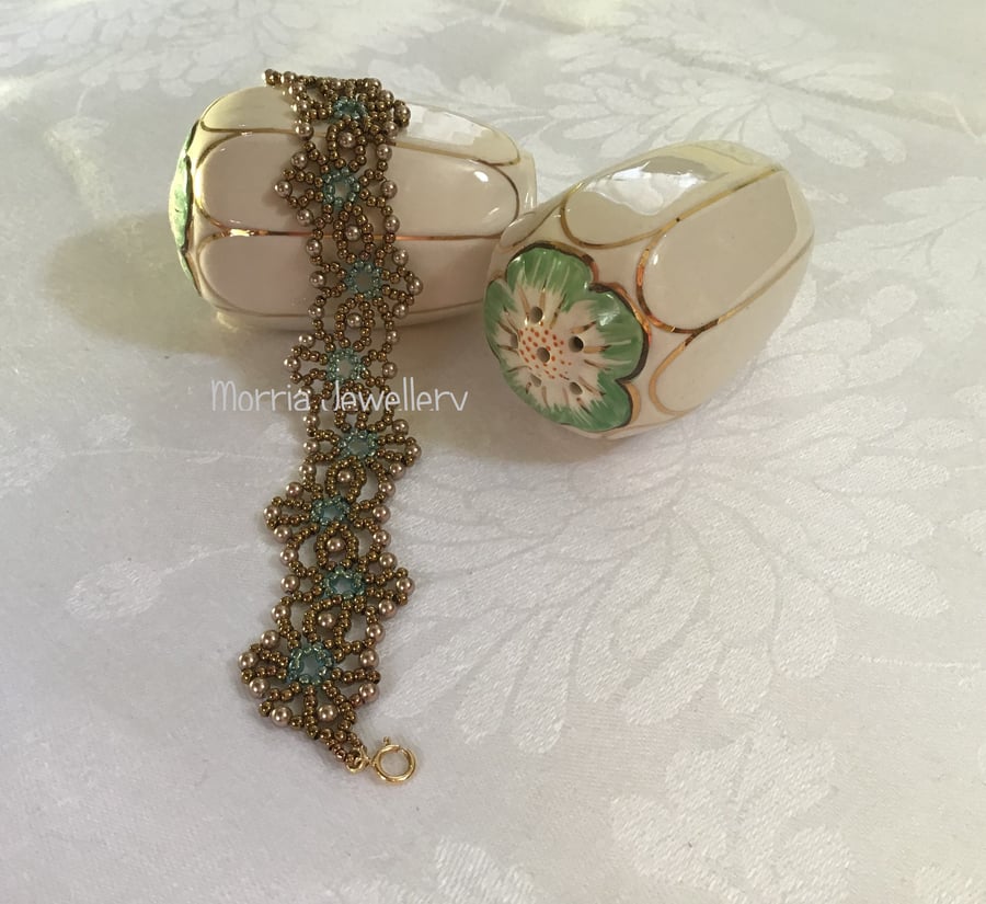 Pearl and Seed Bead Bracelet