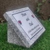 Personalised Grey Granite Memorial Marker Grave Plaque Memorial Grave Stone 